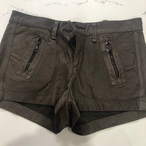 Leather Rag & Bone Shorts